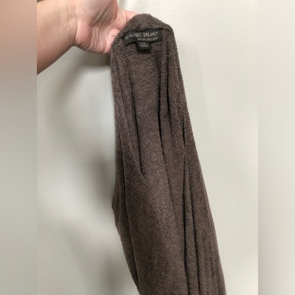 Barefoot Dreams Women’s L/XL Brown Bamboo Cozy Chic Lite Open/Waterfall Sweater - Picture 11 of 11